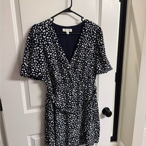 She + sky navy mini dress